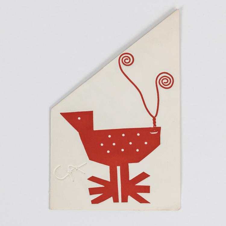 Hauptbild zu Objekt, Gru&szlig;karte der Galerie Maeght, 1968, Alexander Calder, Galerie Maeght, 172C 416