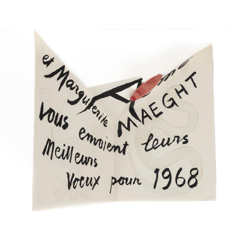 Bild 1 zu Objekt, Gru&szlig;karte der Galerie Maeght, 1968, Alexander Calder, Galerie Maeght, 172C 416