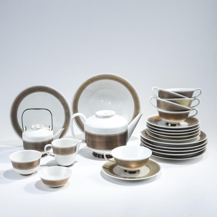 Bild 1 zu Objekt, 20-piece tea service 'Halle', 1929, Marguerite Friedlaender-Wildenhain,Trude Petri, Berlin, KPM, 172A 34