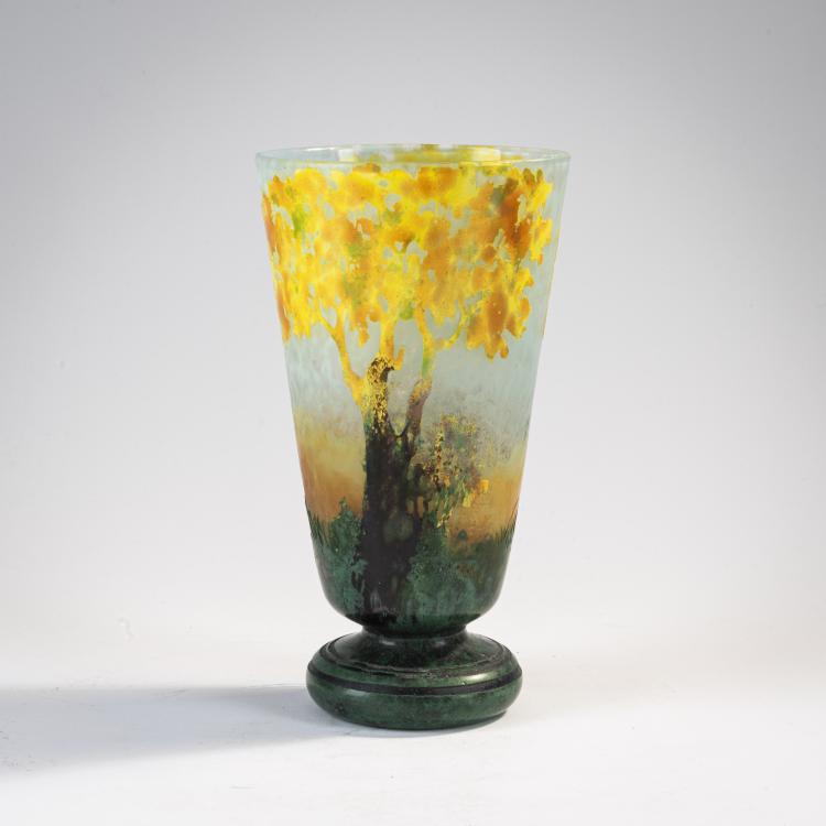 Bild 1 zu Objekt, Vase 'Paysage d'Automne', c. 1905, Daum Fr&egrave;res, Nancy, 171A 46
