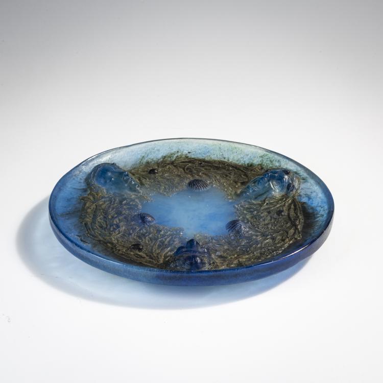 Hauptbild zu Objekt, 'Coupe plate trois Sir&egrave;nes', 1912, Fran&ccedil;ois D&eacute;corchemont, Decorchemont, Fran&ccedil;ois, Conches, 171A 73