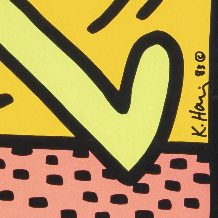 Bild 3 zu Objekt, 3 Farbplakate 'Montreux Jazz De Festival (Green, Pink & Yellow)', 1983, Keith Haring, Montreux Jazz Festival Foundation; Albin Uldry, Bern, 172C 449