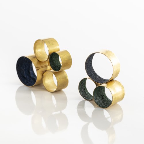 Pair of stud earrings, 2011