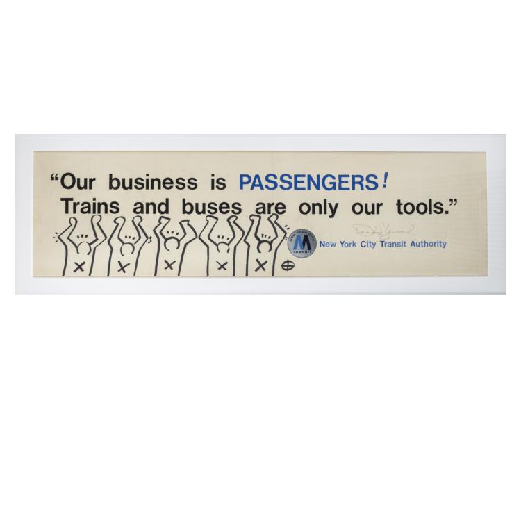 Hauptbild zu Objekt, Subway Sign 'Dancing Man', 1980s, Keith Haring (after), 172C 447