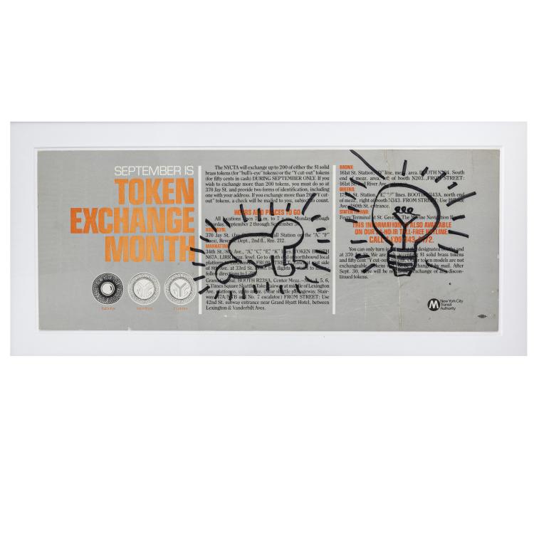 Hauptbild zu Objekt, Subway Sign 'Crawling Baby', 1980er Jahre, Keith Haring (nach), 172C 448