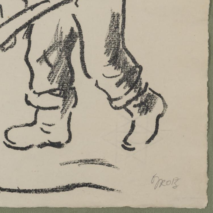 Bild 1 zu Objekt, 'Fischer aus Pommern' from the portfolio 'Die Schaffenden', 1926, George Grosz, 172C 423