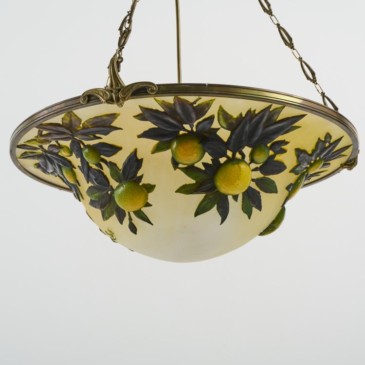 Bild 1 zu Objekt, Souffl&eacute; ceiling light 'Cognassiers', 1925-36, Emile Gall&eacute;, Gall&eacute;, Etablissements, Nancy, 171A 125