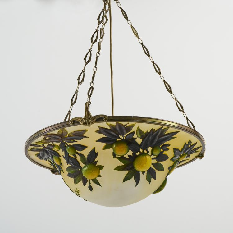 Bild 2 zu Objekt, Souffl&eacute; ceiling light 'Cognassiers', 1925-36, Emile Gall&eacute;, Gall&eacute;, Etablissements, Nancy, 171A 125