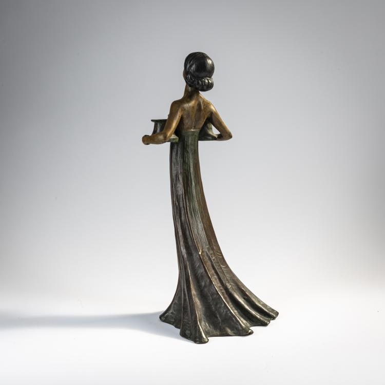 Bild 2 zu Objekt, Fig&uuml;rlicher Kerzenleuchter, 1902-04, Gustav Gurschner, Gurschner, Gustav, 171B 301