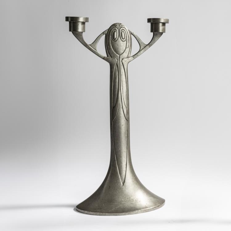 Hauptbild zu Objekt, Candlestick, 1902, Joseph Maria Olbrich, Hueck, Eduard, L&uuml;denscheid, 171B 444