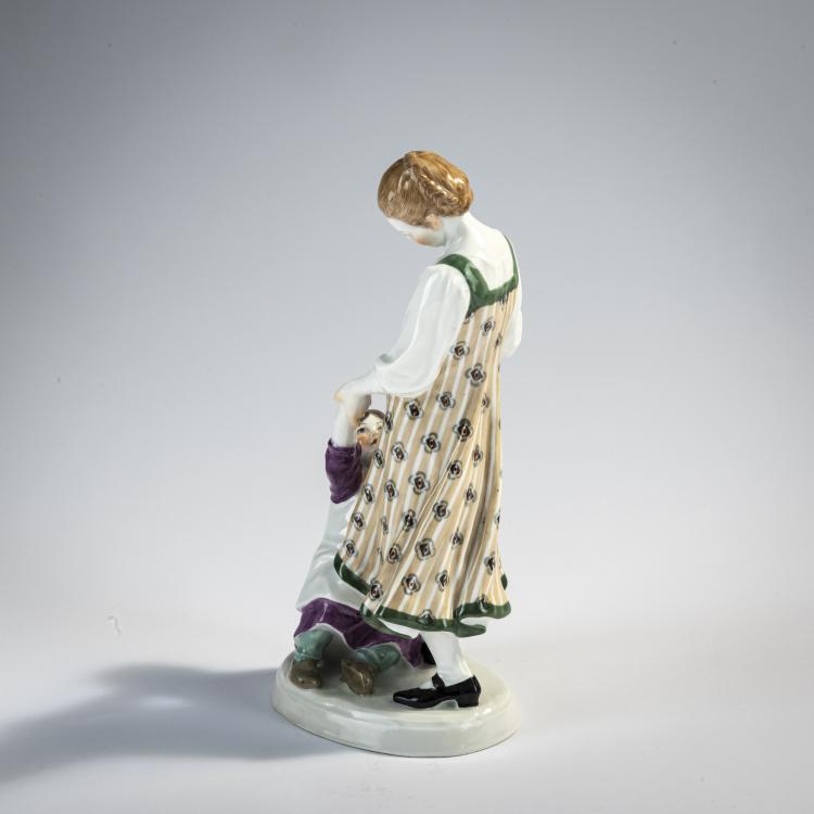 Bild 2 zu Objekt, 'Zwei Kinder, tanzend', 1905-10, Alfred Otto Adalbert K&ouml;nig, Mei&szlig;en, 171B 346