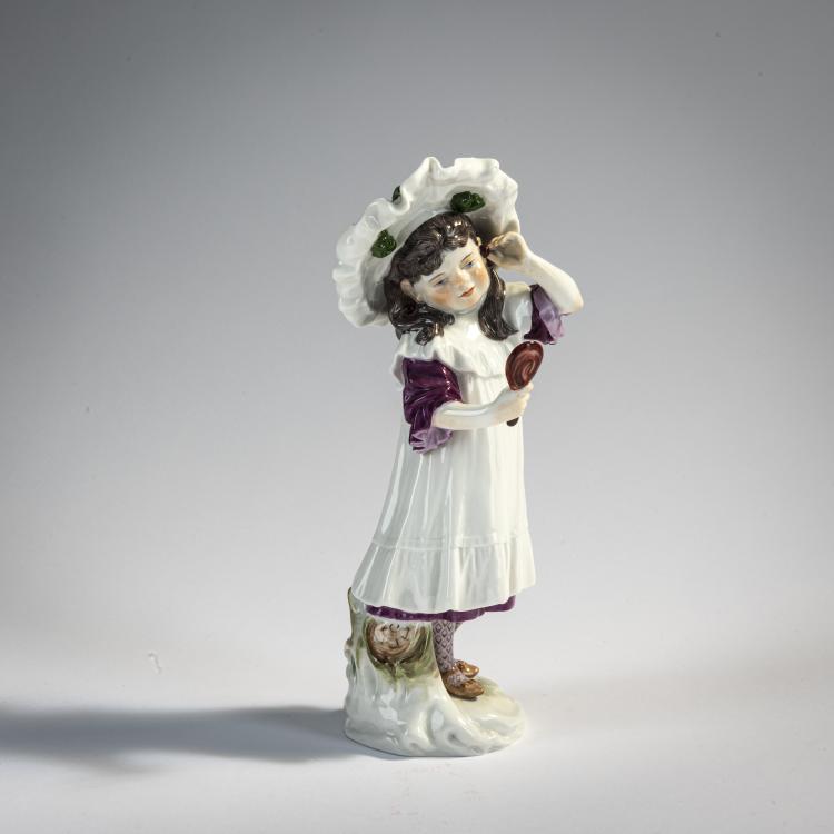 Hauptbild zu Objekt, 'Der erste Schmuck', 1907, Paul Helmig, Mei&szlig;en, 171B 347