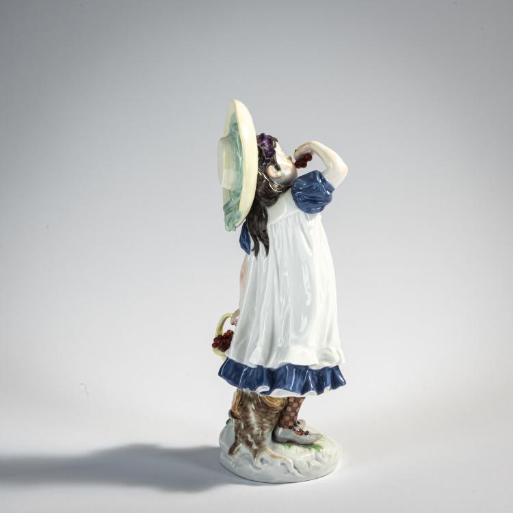 Bild 1 zu Objekt, 'Girl with Cherries', 1907, Paul Helmig, Mei&szlig;en, 171B 348