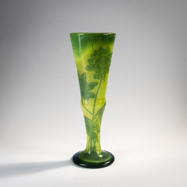 Hauptbild zu Objekt, Vase 'Nymph&eacute;as', um 1900, D&eacute;sir&eacute; Christian, Christian, D&eacute;sir&eacute;, Meisenthal; Focke & Meltzer, Amsterdam, 171A 16
