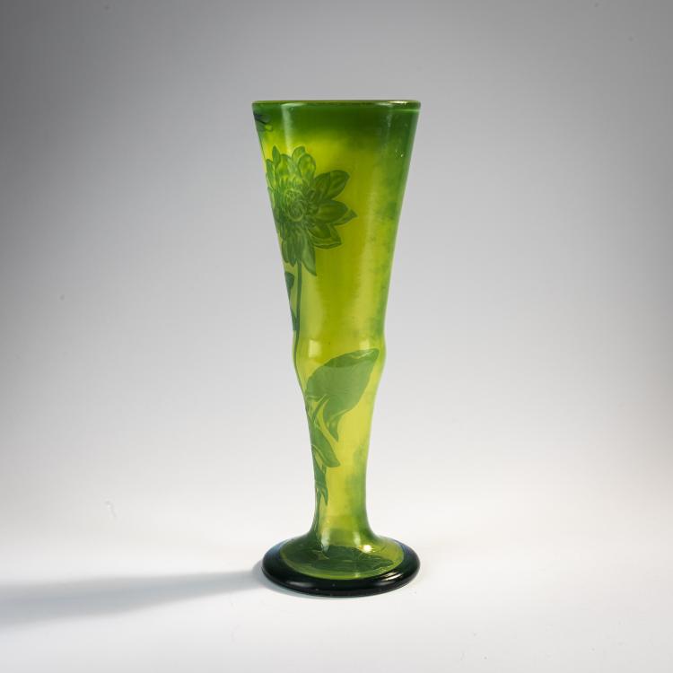 Bild 1 zu Objekt, Vase 'Nymph&eacute;as', um 1900, D&eacute;sir&eacute; Christian, Christian, D&eacute;sir&eacute;, Meisenthal; Focke & Meltzer, Amsterdam, 171A 16