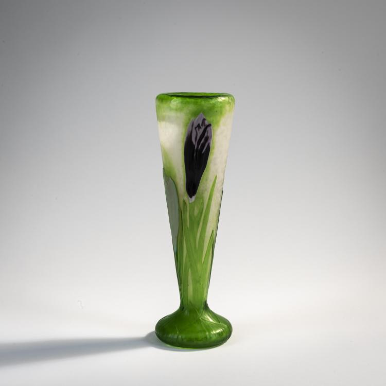 Hauptbild zu Objekt, 'Crocus' Marqueterie vase, c. 1905, Henri Berg&eacute;, Daum Fr&egrave;res, Nancy, 171A 47