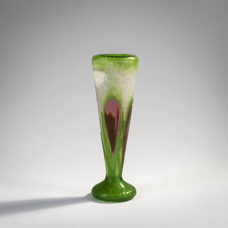 Bild 1 zu Objekt, 'Crocus' Marqueterie vase, c. 1905, Henri Berg&eacute;, Daum Fr&egrave;res, Nancy, 171A 47