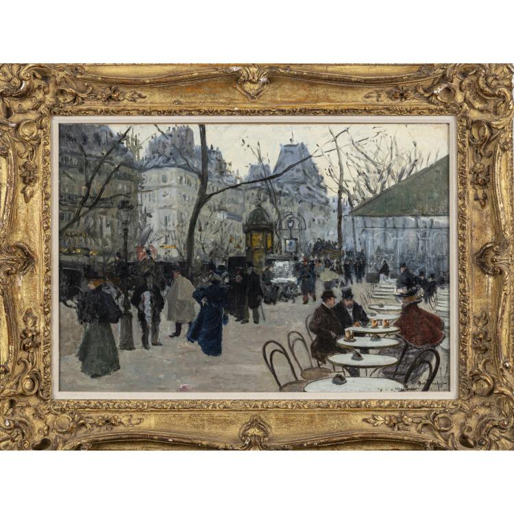 Bild 2 zu Objekt, 'Chez Poussel', around 1890, Louis Abel-Truchet, 172C 398