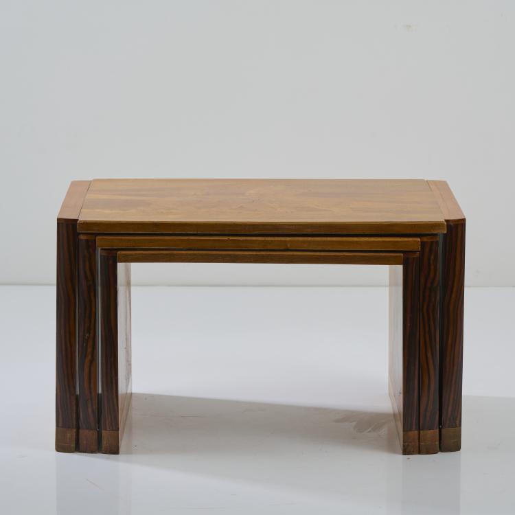 Bild 2 zu Objekt, Three nesting tables 'Paysage polaire', 1920s, Emile Gall&eacute;, Gall&eacute;, Etablisements, Nancy, 171A 222