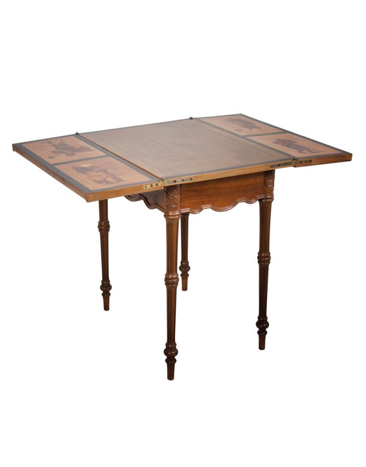 Hauptbild zu Objekt, Card table, c. 1895, Emile Gall&eacute;, Gall&eacute;, Emile, Nancy, 171A 216