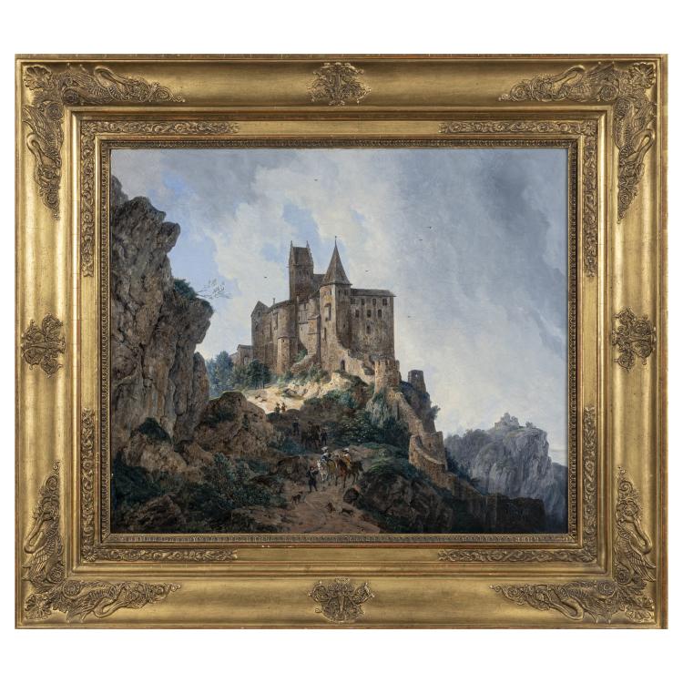 Bild 1 zu Objekt, 'Die Burg Kipfenberg im Altm&uuml;hltal', around 1818, Domenico Quaglio, 172C 390