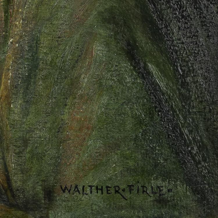 Bild 1 zu Objekt, Junges M&auml;dchen mit Blumen, um 1900, Walther Firle, 172C 402