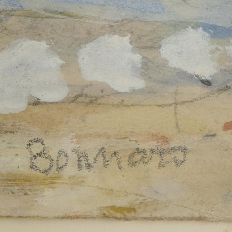 Bild 2 zu Objekt, 'Bord de mer, voilier au loin', presumably 1930, Pierre Bonnard, 175D 679