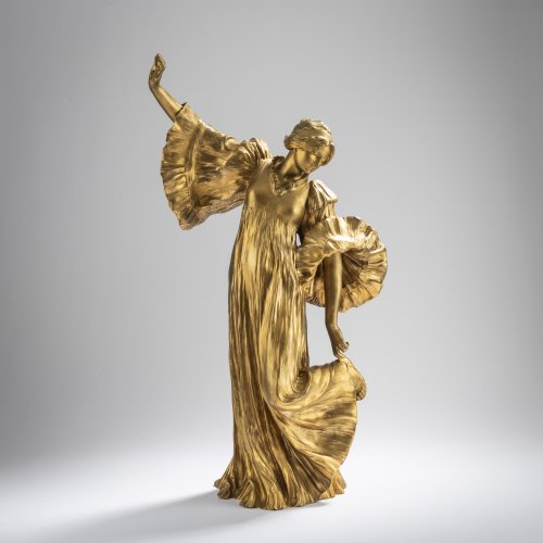 Bronze figurine 'Danseuse au Cothurne' from the 'le Jeu de l'Echarpe' centerpiece, 1898