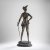 Bronzefigur 'Florettfechterin', um 1925