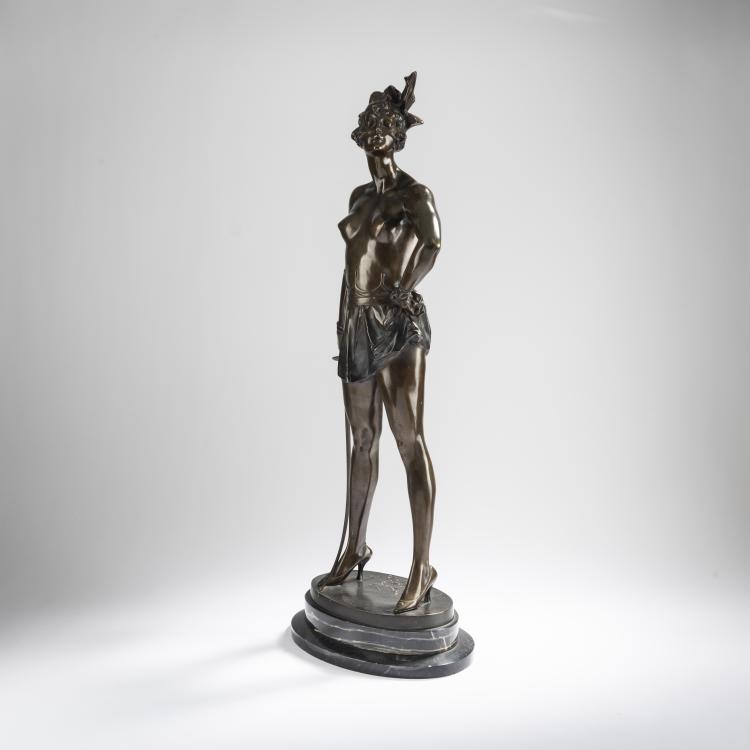 Bild 1 zu Objekt, Bronzefigur 'Florettfechterin', um 1925, Bruno Zach, 174A 308