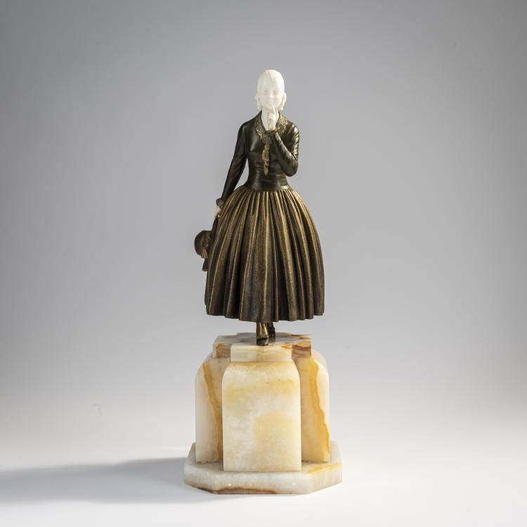 Hauptbild zu Objekt, Chryselephantin-Figur 'Hush', um 1922, Dem&egrave;tre H. Chiparus, Etling, Paris, 171B 290