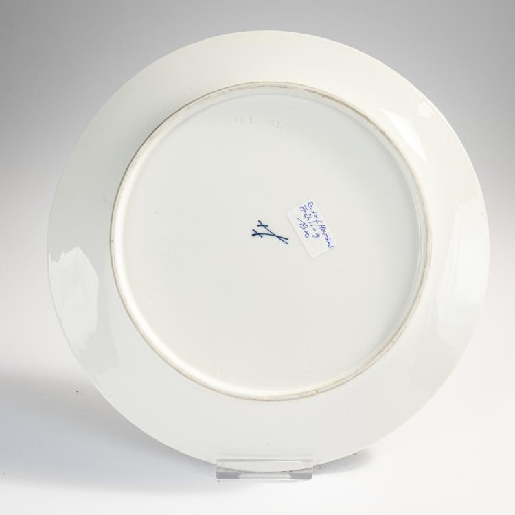 Bild 1 zu Objekt, Decorative plate with landscape, c. 1900, Rudolf Hentschel, Mei&szlig;en, 171B 358