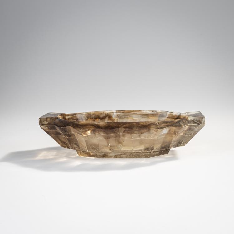 Hauptbild zu Objekt, 'Coupe ovale pliss&eacute;e', 1940, Fran&ccedil;ois D&eacute;corchemont, Decorchemont, Fran&ccedil;ois, Conches, 171A 90