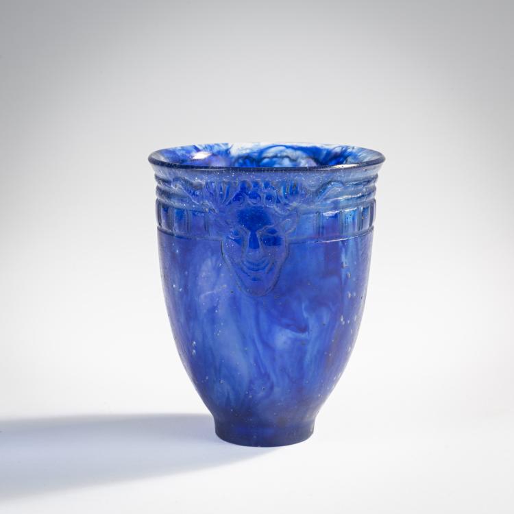 Hauptbild zu Objekt, 'Gobelet aux masques carr&eacute;s', 1925, Fran&ccedil;ois D&eacute;corchemont, Decorchemont, Fran&ccedil;ois, Conches, 171A 78