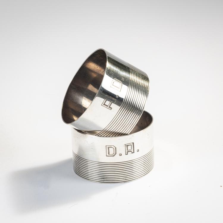 Hauptbild zu Objekt, Zwei Serviettenringe, um 1930, Puiforcat, Paris, 171B 397