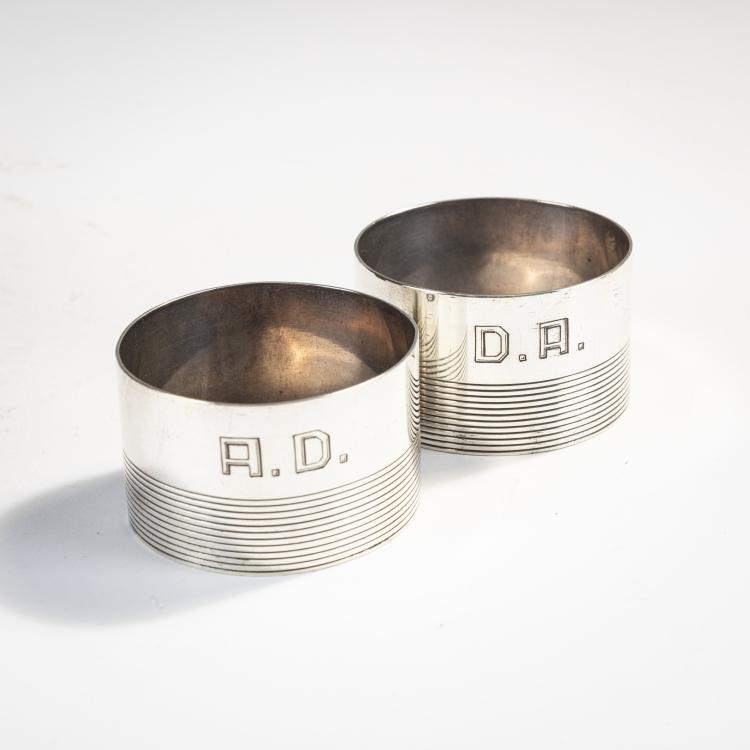 Bild 1 zu Objekt, Zwei Serviettenringe, um 1930, Puiforcat, Paris, 171B 397