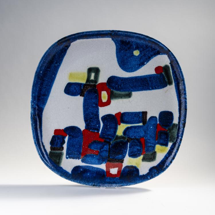 Hauptbild zu Objekt, Decorative plate, c. 1955, Guido Gambone, Gambone, Guido, 173A 58
