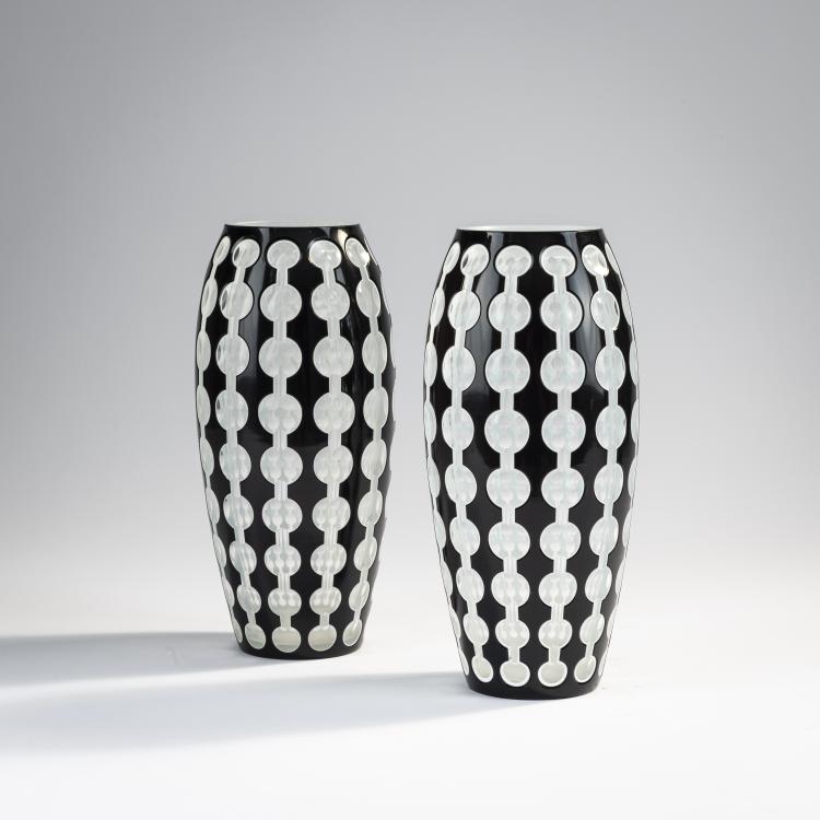 Hauptbild zu Objekt, Zwei Vasen 'Borussia', um 1914, Schappel, Carl, Haida, 171A 259