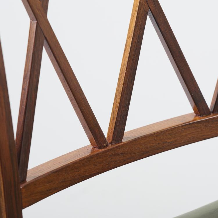 Bild 1 zu Objekt, Four dining room chairs, c. 1942, Ole Wanscher (attributed), Slagelse M&oslash;belvaerk, D&auml;nemark., 172A 164