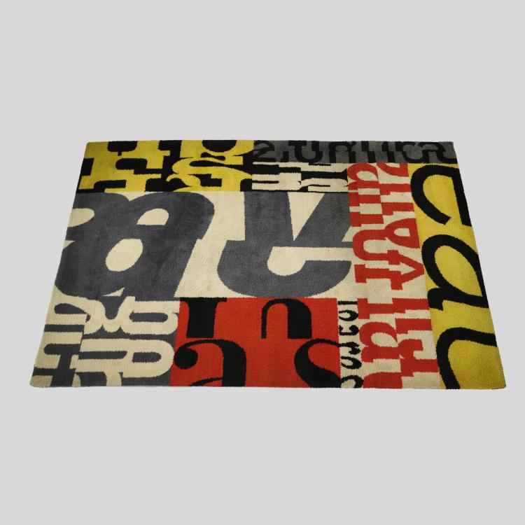 Hauptbild zu Objekt, Teppich 'Composition', 1952, Gunnar Aagaard Andersen, Unika Vaev, D&auml;nemark, 172A 176