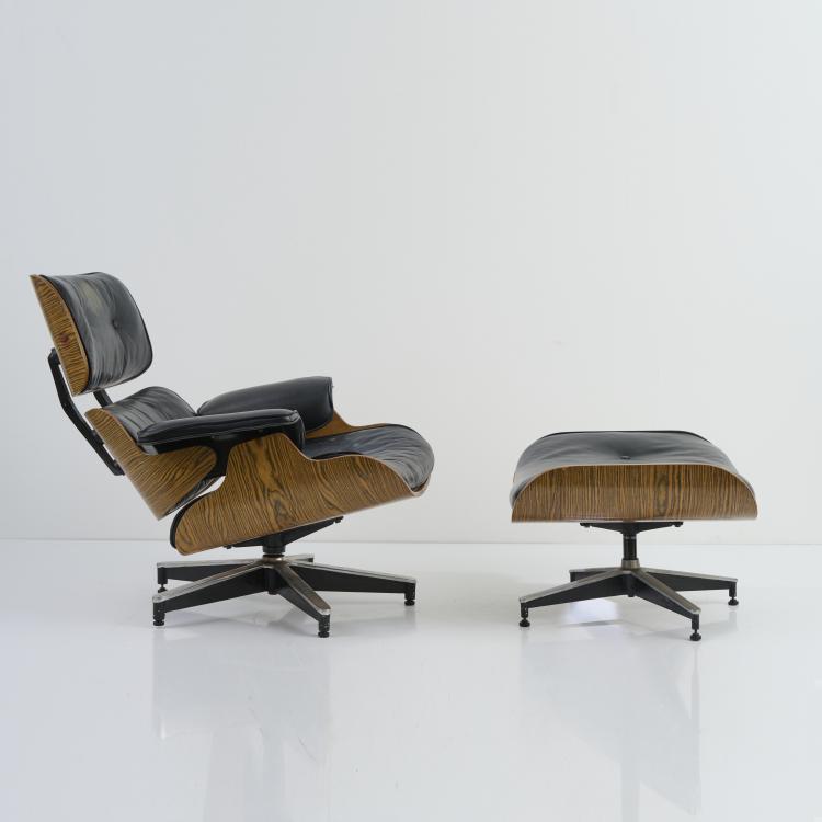 Hauptbild zu Objekt, Armlehnsessel '670' mit Ottoman '671', 1956, Charles Eames,Ray Eames, Miller, Herman, Zeeland, 172A 147