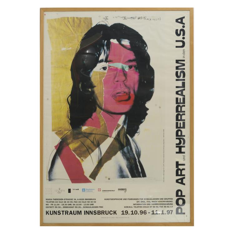 Hauptbild zu Objekt, Exhibition poster 'Pop Art and Hyperrealism in the USA, Kunstraum Innsbruck', 1996, Andy Warhol (after), 172C 505