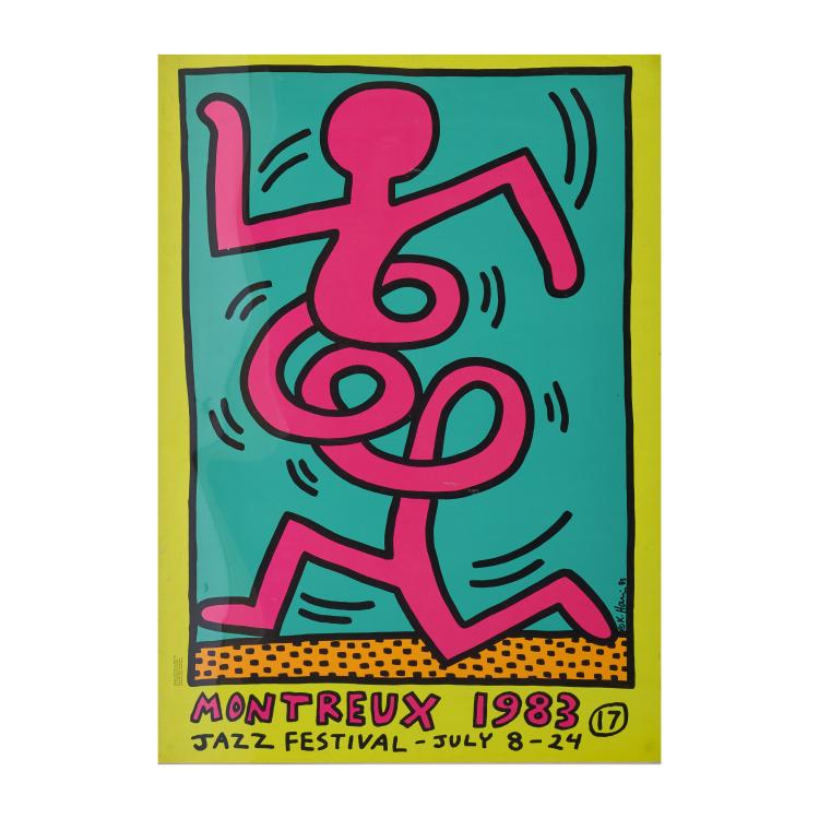 Hauptbild zu Objekt, Poster 'Montreux Jazz Festival', 1983, Keith Haring, 173D 864