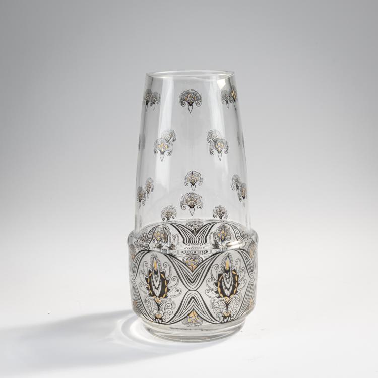 Hauptbild zu Objekt, Vase, um 1920, Adolf Beckert (zugeschrieben), Steinsch&ouml;nau, Glasfachschule, 171A 285