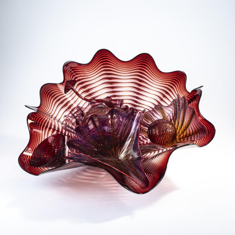 Bild 1 zu Objekt, Glass object from the 'Persians' series, 2000, Dale Chihuly, Chihuly, Dale, Pilchuck, USA, 172A 219