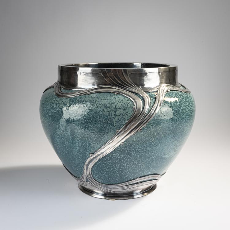 Hauptbild zu Objekt, Cachepot, um 1904, Orivit-Metallwarenfabrik, K&ouml;ln, 171B 445