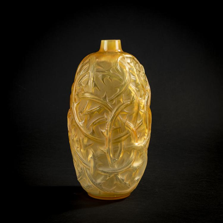 Hauptbild zu Objekt, Vase 'Ronces', 1921, Ren&eacute; Lalique, Lalique, Ren&eacute;, Combs-la-Ville/Wingen-sur-Moder, 171A 135