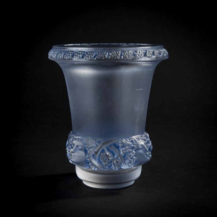 Hauptbild zu Objekt, Vase 'Quatre t&ecirc;tes et raisins', 1939, Ren&eacute; Lalique, Lalique, Wingen-sur-Moder, 171A 173