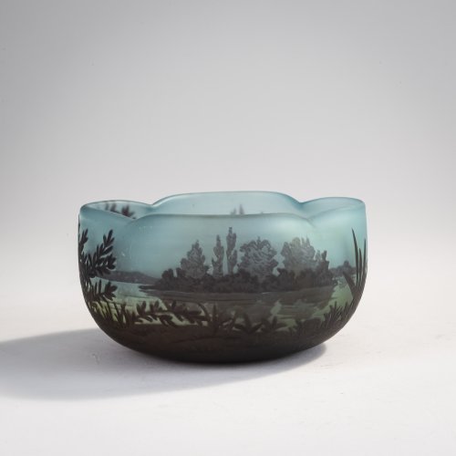 Bowl 'Paysage lacustre nocture', 1910-15