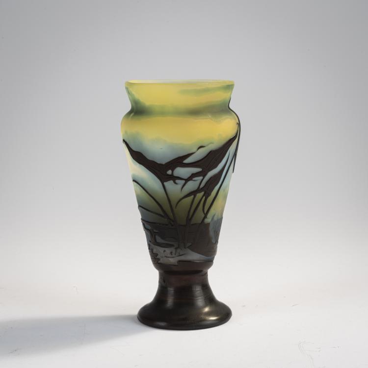 Hauptbild zu Objekt, Kleine Vase 'Sagittaires et N&eacute;nuphar', 1920-24, Emile Gall&eacute;, Gall&eacute;, Etablissements, Nancy, 171A 122